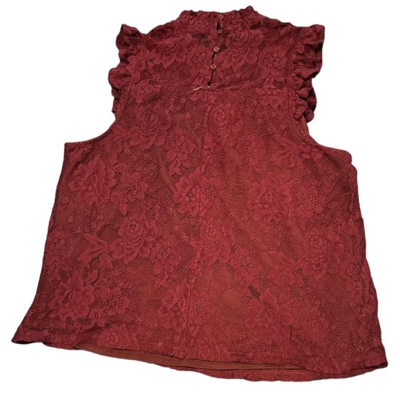 Bleuh Ciel Lace Top Back Button Closure Size L - Picture 2 of 3